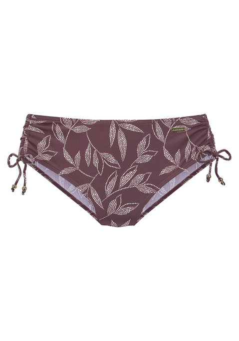 LASCANA Bikini-Hose Damen aubergine bedruckt Gr.34