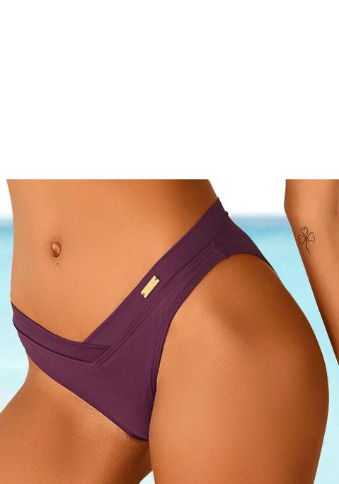 LASCANA Bikini-Hose Damen bordeaux Gr.32