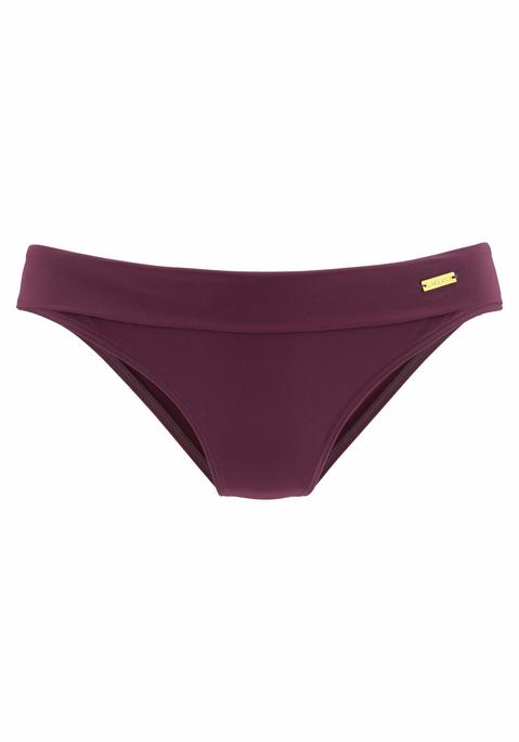 LASCANA Bikini-Hose Damen bordeaux Gr.34