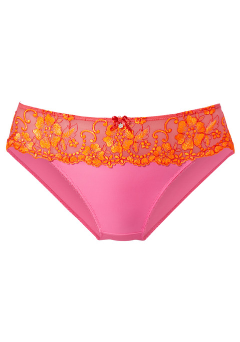Bild: Bikinislip von LASCANA: LASCANA: Bikinislip rundherum mit hübschem Spitzenbandbund, kombiniert mit blickdichtem Microtouchmaterial. Mit Baumwollzwickel. Aus 80% Polyamid, 12% Polyester, 8% Elasthan.