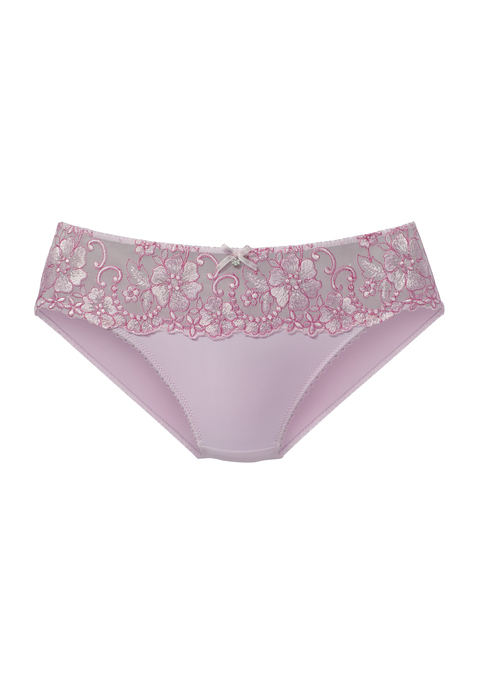 Bild: Bikinislip von LASCANA: LASCANA: Bikinislip rundherum mit hübschem Spitzenbandbund, kombiniert mit blickdichtem Microtouchmaterial. Mit Baumwollzwickel. Aus 80% Polyamid, 12% Polyester, 8% Elasthan.