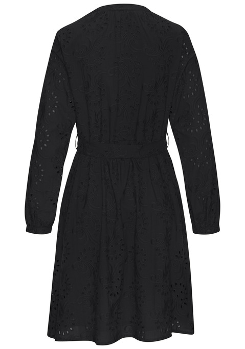 Bild: Blusenkleid von LASCANA: Weiches Blusenkleid von Lascana in angesagter Maxilänge. Tiefer V-Ausschnitt und Bindegürtel zur Betonung der femininen Silhouette. Praktisch: mit Unterkleid für angenehmes Tragegefühl. Ideal für sommerliche Tage und entspannte Abende. Hochwertige Baumwollware.