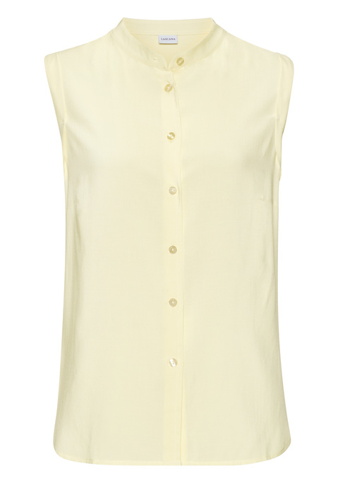 Bild: Blusentop von LASCANA: Schickes Blusentop von Lascana. Mit modischem Ärmelaufschlag und hochgeschlossenem Rundhalsausschnitt.  Durchgehende Knopfleiste und mit abgerundetem Saum. Aus weich fließender Viskose.