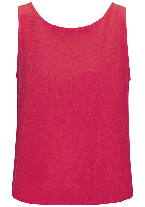 Bild: Blusentop von LASCANA: Sommerliches Blusentop von Lascana in lockerer Passform. Weiter Rundhalsausschnitt. Schlitz mit Knopfverschluss hinten. Gerader Saumabschluss. Vielseitig zu kombinieren. Webware mit Leinenanteil – ideal für warme Tage.