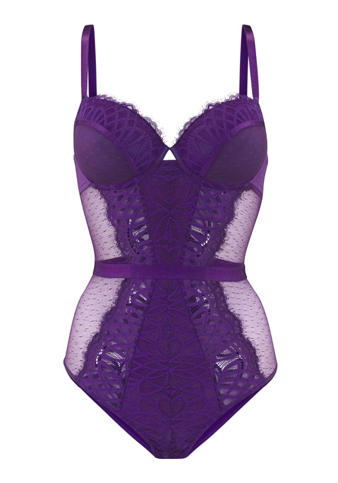 LASCANA Body Damen lila Gr.100 Cup D