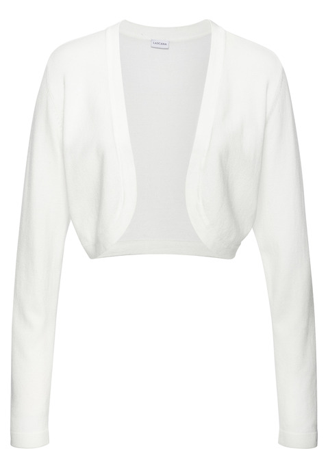 Bild: Bolero von LASCANA: Kurz geschnittene Bolero-Strickjacke von Lascana. Offen zu tragen. Lange Ärmel. Wunderbar mit einem Top oder Trägerkleid kombinierbar. Leichte Strickqualität aus einem geschmeidigen Viskose-Mix.