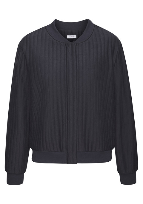 Bild: Bomberjacke von LASCANA: Steppjacke von Lascana mit verdeckten Druckknöpfen und praktischen Seitennahttaschen. Rippbündchen-Abschlüsse für perfekten Sitz und Komfort. Vielseitig kombinierbar, ideal für die Übergangszeit. Aus weicher Kunstfaser. Rückenlänge ca. 56cm.