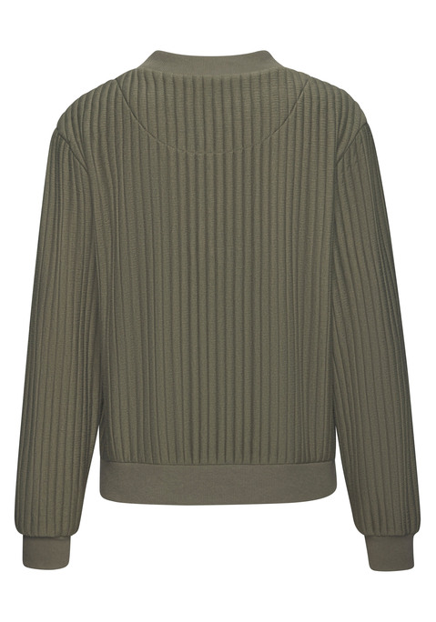 Bild: Bomberjacke von LASCANA: Steppjacke von Lascana mit verdeckten Druckknöpfen und praktischen Seitennahttaschen. Rippbündchen-Abschlüsse für perfekten Sitz und Komfort. Vielseitig kombinierbar, ideal für die Übergangszeit. Aus weicher Kunstfaser. Rückenlänge ca. 56cm.