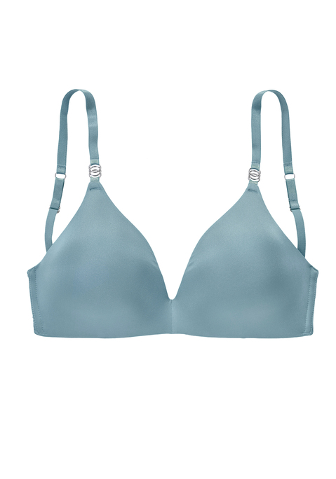 Bild: Bralette-BH von LASCANA: Ohne Bügel. Nahtlos vorgeformte Cups mit integrierten Push-up-Kissen, schlicht mit Microtouch-Material überzogen. Rücken aus Spitze. 2 Tragevarianten: normale Trägerstellung oder Träger zusammengehakt. Träger und Rückenverschluss verstellbar. Aus 60% Polyamid, 35% Polyester, 5% Elasthan.