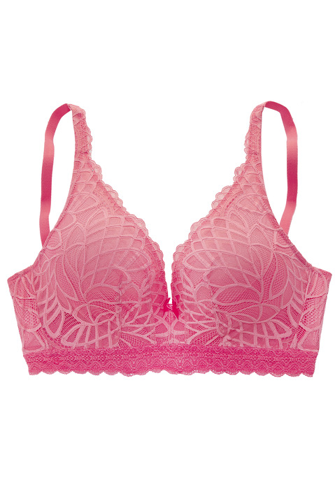 Bild: Bralette-BH von LASCANA: Feminine Bralette-BH ohne Bügel anteilig aus recyceltem Polyamid. Rundherum aus filigraner Spitze mit weichem Mesh unterlegt. Mit hübscher Zierschleife in der vorderen Mitte. Individuell verstellbare Träger sowie Rückenverschluss. Passende Unterteile aus der gleichen Serie erhältlich. Aus 88% Polyamid, 12% Elasthan.