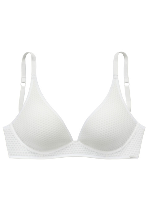 Bild: Bralette-BH von LASCANA: Modischer Bralette-BH (ohne Bügel) in angesagter Triangel-Schnittform. Nahtlose Cups aus gemustertem Spacer-Material - eine extra atmungsative, federleichte Schale. Rücken aus fancy Mesh-Material. Individuell verstellbare Träger sowie Rückenverschluss. Mit Liebe & Leidenschaft in Hamburg kreiert. Aus 61% Polyester, 29% Polyamid, 10% Elasthan.