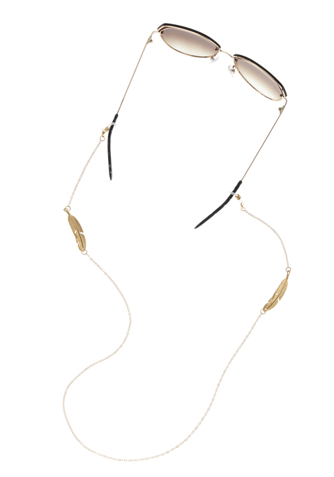 Bild: Brillenkette von LASCANA: Zartes Brillenkette von Lascana mit Federanhänger. Silikonhalterung zur Befestigung an jeder Brille. Ideal für Brillen oder Sonnenbrillen, aber auch als Maskenkette. Hergestellt aus langlebigem Metall.