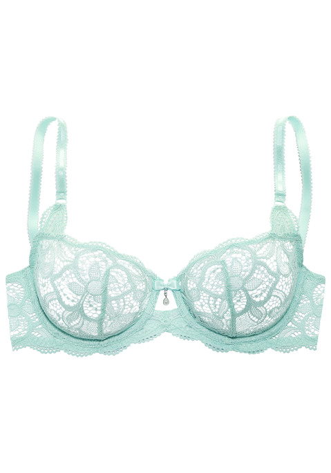 Bild: Bügel-BH von LASCANA: Femininer Bügel-BH (ohne Wattierung) mit verführerischem Cut-Out. Rundherum aus edler, floraler Spitze in transparenter Optik. Hübsche Zierschleife mit einzigartigem Perlenaccessoire. Individuell verstellbare Träger sowie Rückenverschluss. Mit Liebe & Leidenschaft in Hamburg kreiert. Obermaterial: 88% Polyamid, 12% Elasthan.