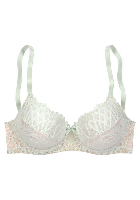 Bild: Bügel-BH von LASCANA: Femininer Bügel-BH anteilig aus recyceltem Material. Leicht transparente, nicht wattierte  Cups aus filigraner Spitze. Träger und Rückenverschluss sind individuell verstellbar. Passende Unterteile aus der gleichen Serie erhältlich. Mit Liebe & Leidenschaft in Hamburg kreiert. Sexy Dessous. Spitzen-Dessous. Romantische Dessous. Verspielte Dessous. Obermaterial: 79% Polyamid, 11% Elasthan, 10% Polyester.