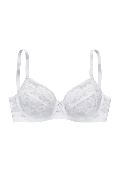 Bild: Bügel-BH von LASCANA: Femininer Bügel-BH aus zarter, elastischer Jacquardspitze und feinem Mesh. Mit 3-geteiltem Cup - für optimalen Halt. Individuell verstellbare Träger sowie Rückenverschluss. Passende Unterteile aus der gleichen Serie erhältlich. Mit Spitze, die anteilige recyceltes Polyamid enthält. Reizwäsche. Verführerische Dessous. Spitzen-Dessous. Romantische Dessous. Verspielte Dessous. Aus 87% Polyamid, 9% Elasthan, 4% Polyester.