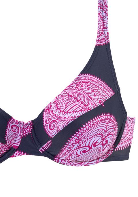 LASCANA Bügel-Bikini "Woman" Marine-bedruckt | Cup B | 36 | LASCANA.de