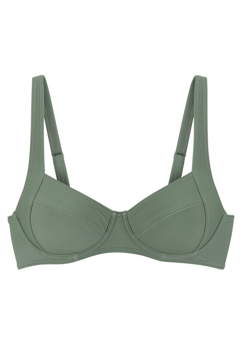 LASCANA Bügel-Bikini-Top Damen oliv Gr.38 Cup C