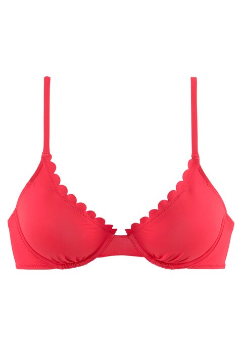 LASCANA Bügel-Bikini-Top Damen rot Gr.36 Cup C