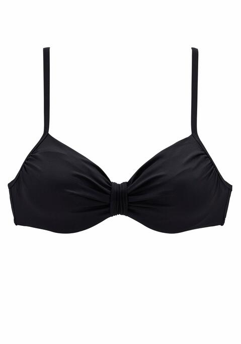 LASCANA Bügel-Bikini-Top Damen schwarz Gr.34 Cup C