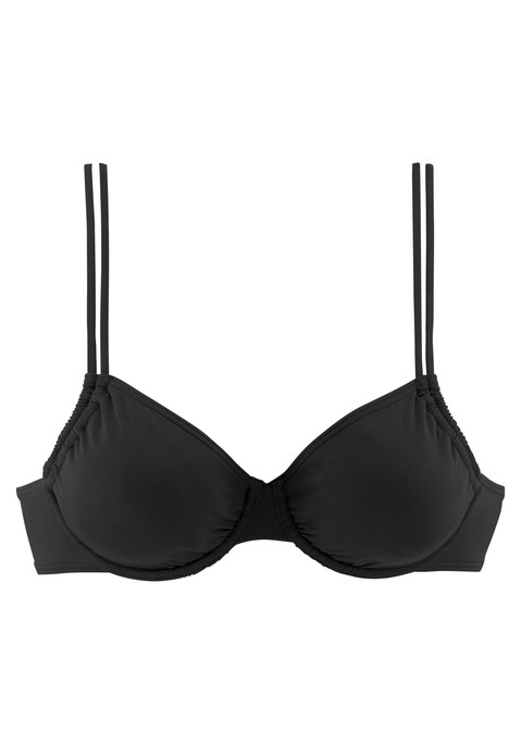 LASCANA Bügel-Bikini-Top Damen schwarz Gr.36 Cup B