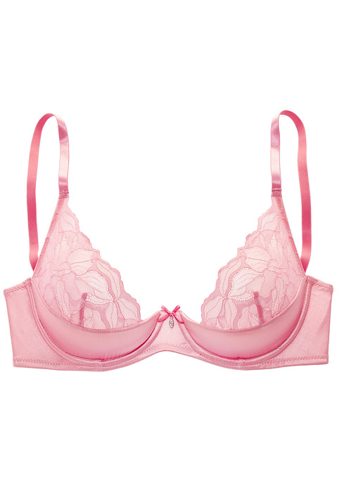 Bild: Büstenhebe von LASCANA: Verführerische Büstenhebe in Satin-Optik mit edler, dezent transparenter Spitze. Mit feiner Zierschleife und modischem Glitzeraccessoire. Cups auf Formbügel gearbeitet - für einen optimalen Halt. Individuell verstellbare Träger sowie Rückenverschluss. Mit Liebe & Leidenschaft in Hamburg kreiert.