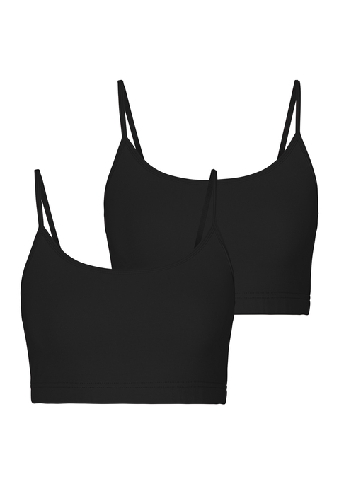 Bild: Bustier von LASCANA: Lascana Bustier im Doppelpack. Mit weichem Unterbrustgummi für eine bequeme Passform. Komfort und leichter Halt durch gedoppelte Vorderseite. Verstellbare Träger. Aus weicher Baumwoll-Elasthan-Qualität.