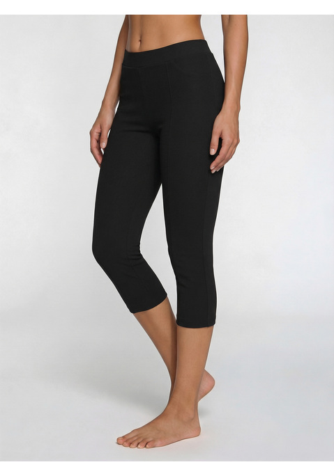 Bild: Caprileggings von LASCANA: Bequeme Jeggings von Lascana in moderner Capri-Länge. Mit Schlupfhose-Bund und zwei Gesäßtaschen. Elastischer Viskose-Mix.