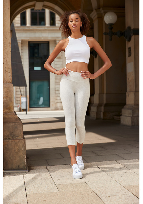 Caprileggings von LASCANA in hellgrau