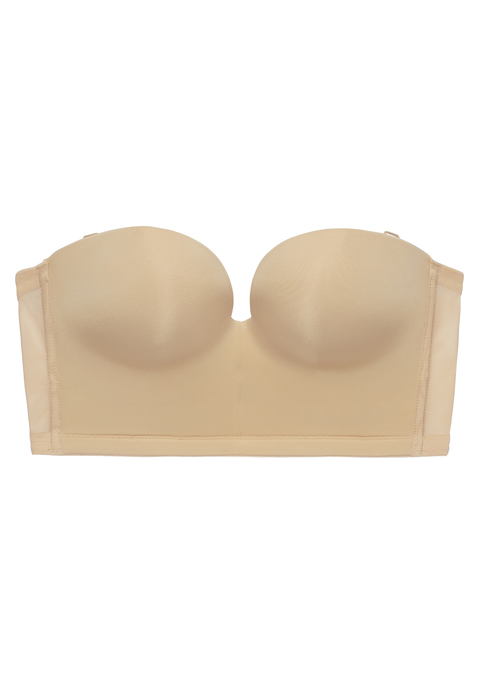 Bild: Corsage von LASCANA: Multiway-Push-up-Corsage mit integrierter Stützfunktion. Mit transparenten, abnehmbaren Trägern. 3 Tragevarianten: mit Träger, ohne Träger und Träger hinten überkreuzt. Seitliche, flexible Stäbchen und Silikonstreifen sorgen für einen optimalen Halt. Das Vorderteil ist angenehm weich gefüttert. Träger und Rückenverschluss verstellbar. Aus 69% Polyamid, 17% Polyester, 14% Elasthan.