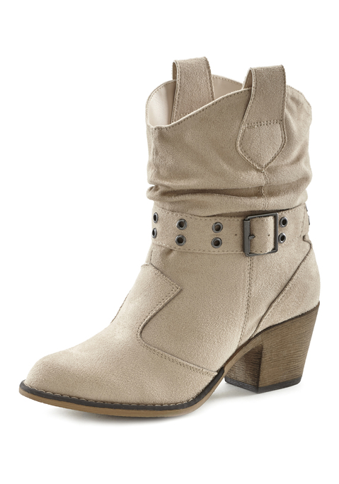 LASCANA Cowboy Stiefelette Damen beige Gr.36