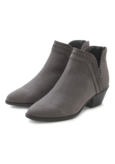 Bild: Cowboy Stiefelette von LASCANA: Boots VEGAN von LASCANA. Obermaterial aus Microfaser. Futter aus Textil. Decksohle aus Lederimitat. Laufsohle aus Synthetik. Absatzhöhe ca. 5 cm.