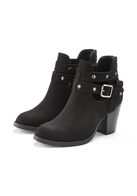 Bild: Cowboy Stiefelette von LASCANA: Stiefelette mit Schnallen VEGAN von LASCANA. Obermaterial aus Microfaser. Futter und Decksohle aus Lederimitat. Laufsohle aus Synthetik. Absatzhöhe ca. 7,5cm