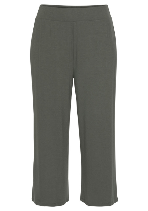 Bild: Culotte von LASCANA: Unifarbene Culotte von Lascana. In 7/8-Länge. Bequemer, breiter Elastikbund. Lockere Passform. Vielseitig kombinierbar. Weiche Qualität.