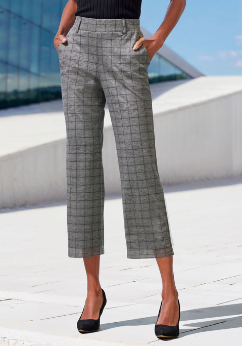 Bild: Culotte von LASCANA: Gemusterte 7/8- Schlupfhose von Lascana. Hohe Taille: bietet Halt und Komfort. Perfekt für den Basic-Look im Alltag und zu Hause. Angenehm elastisches Material für hohe Flexibilität.