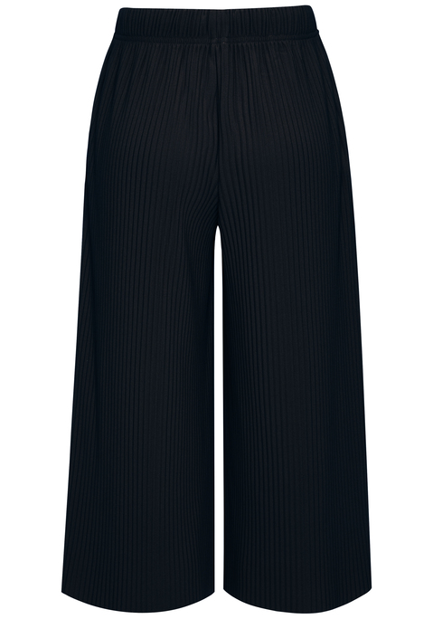 Bild: Culotte von LASCANA: Modische Schlupfhose von Lascana. Weite Form mit Plisseefalten zum bequemen Reinschlüpfen. Ideale Basic-Homewear. Aus elastischem Polyester.
