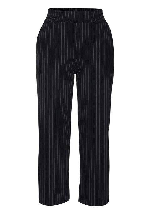 Bild: Culotte von LASCANA: Gemusterte 7/8- Schlupfhose von Lascana. Hohe Taille: bietet Halt und Komfort. Perfekt für den Basic-Look im Alltag und zu Hause. Angenehm elastisches Material für hohe Flexibilität.