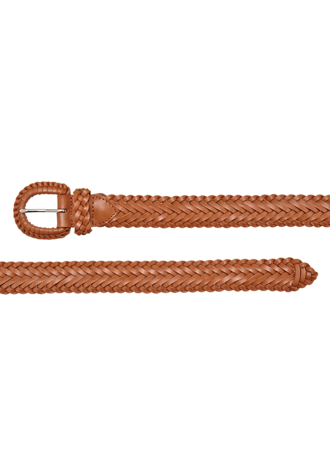 Bild: Flechtgürtel von LASCANA: Gürtel aus Leder in Flechtoptik von LASCANA. Ein perfektes Accessoires für Strandkleid oder Jeans, indivuduell verstellbar, Breite: 3,5 cm