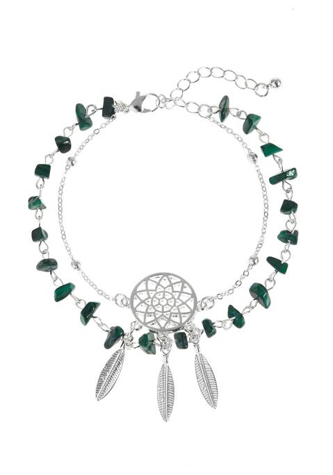 Bild: Fußkette von LASCANA: Fußkettchen von LASCANA. Mit Metallfedern und Steinchen.