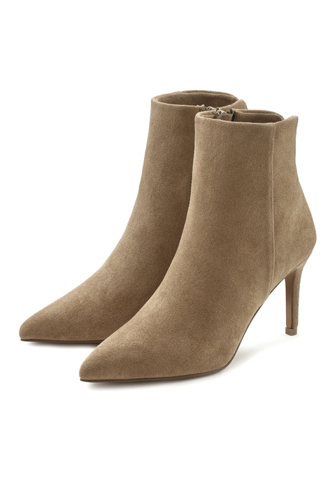 Bild: High-Heel-Stiefelette von LASCANA: Stiefelette VEGAN von LASCANA. Obermaterial aus Microfaser. Futter aus Textil. Decksohle aus Lederimitat. Laufsohle aus Synthetik.