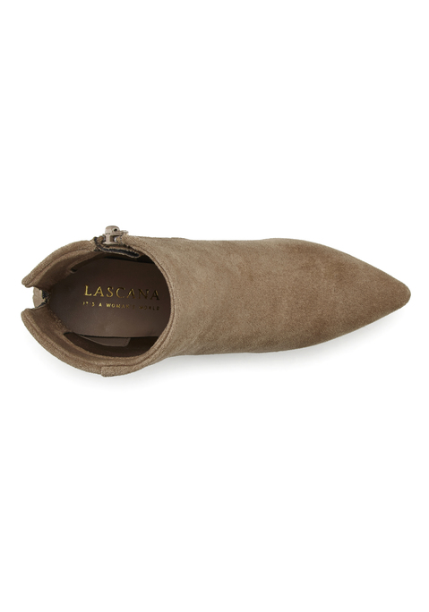 Bild: High-Heel-Stiefelette von LASCANA: Stiefelette VEGAN von LASCANA. Obermaterial aus Microfaser. Futter aus Textil. Decksohle aus Lederimitat. Laufsohle aus Synthetik.