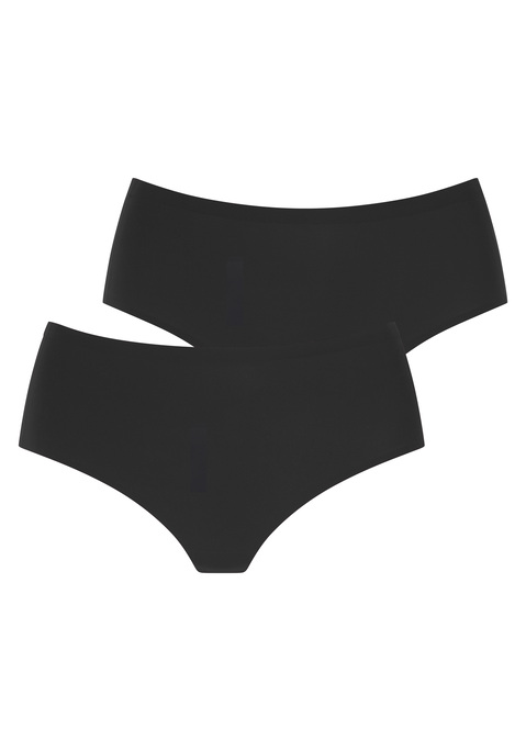 Bild: High-Waist-String von LASCANA: Komfortabler High-waist-String von Lascana aus besonders elastischer Microfaser. Praktischer 2er-Pack. Hohe Leibhöhe und extrahoher Beinausschnitt. Dank nahtloser Verarbeitung zeichnet sich nichts unter enger Kleidung ab. Besonders bequeme und leichte Qualität.