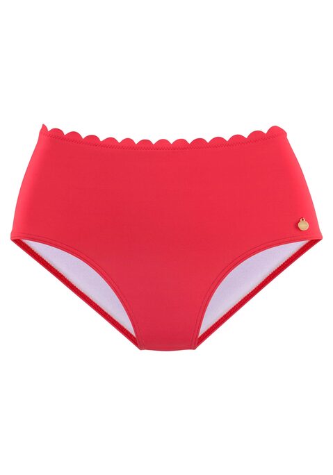 LASCANA Highwaist-Bikini-Hose Damen rot Gr.34