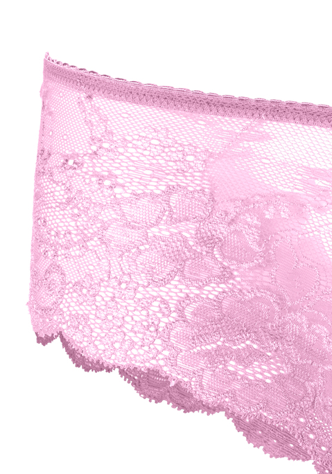 Bild: Hipster von LASCANA: Romantische Hipster von Lascana: rundherum aus zarter, floraler Spitze. Mit kleiner Zierschleife vorn. Elastische Qualität.