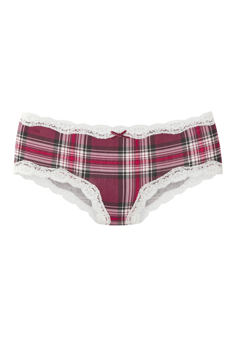 Bild: Hipster von LASCANA: Weihnachtlich anmutende Hipster von Lascana im praktischen 2er-Pack. Spitze am Beinabschluss und am Bund. Bequeme Passform. Mit Baumwollzwickel. Weiche, elastische Qualität.