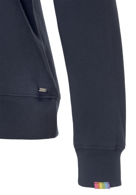 Bild: Hoodie von LASCANA: Lässiger Hoodie von Lascana mit Pride-Print vorn. Rippbündchen an Ärmeln und Saum. Super zu Jeans. Weiche French-Terry-Qualität.