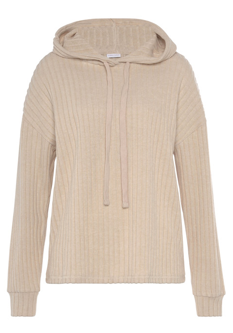 LASCANA Hoodie Damen sand-meliert Gr.32/34