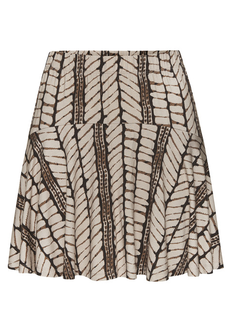 Bild: Hosenrock von LASCANA: Bedruckter Hosenrock im Skort-Stil von Lascana. Mit integrierten Shorts. Leicht ausgestellte Passform. Bund mit bequemem Gummizug. Schön zu unifarbenen Shirts. Aus weichem, elastischem Viskose-Jersey.