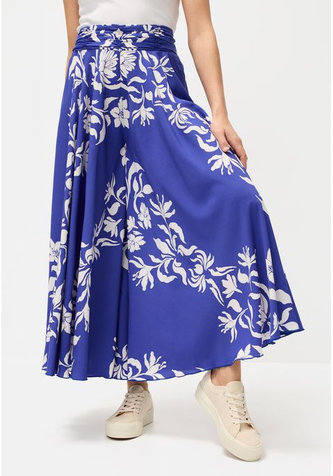 Bild: Hosenrock von LASCANA: Hosenrock von Lascana. Mit floralem Print, jedes Teil ein Unikat. Extraweites Bein. Breites, gerafftes Bündchen. Ideal auch zum Bikini- oder Bandeautop. Locker fallendes, knitterfreies Material.