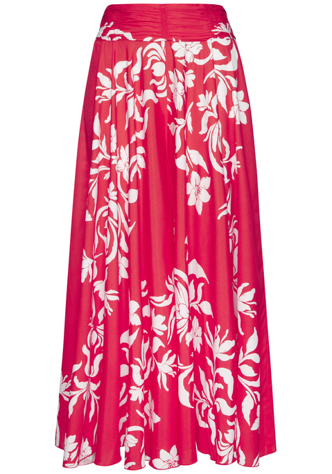 Bild: Hosenrock von LASCANA: Allover gemusterter Hosenrock von Lascana, jedes Teil ein Unikat. Extraweites Bein. Breites, gerafftes Bündchen. Ideal zum Bikinioberteil oder Bandeautop. Locker fallende, knitterfreie Qualität.