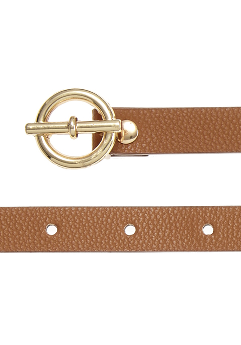 Bild: Hüftgürtel von LASCANA: Schmaler Hüftgürtel von LASCANA. Schneller Druckverschluss mit Dorn. Aus Lederimitat. Breite: 1,5 cm.